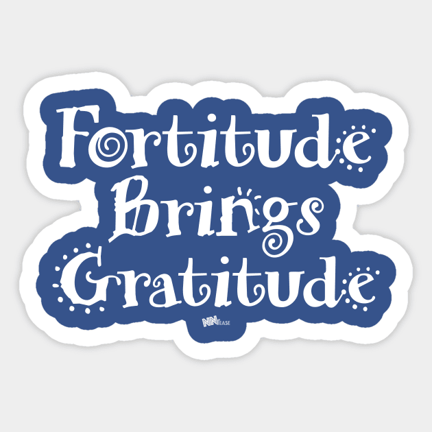 Gratitude F-B_Front-white Sticker by NN Tease